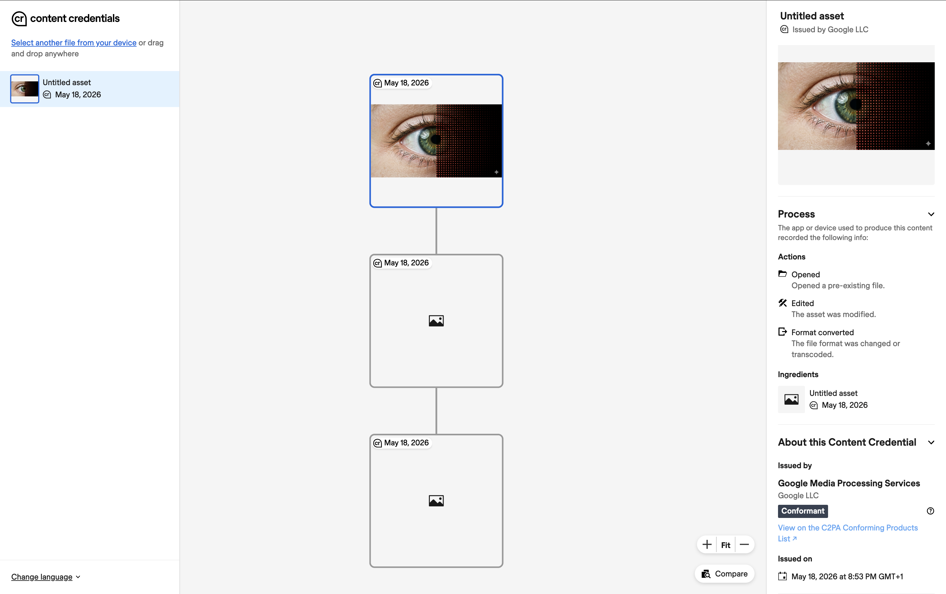 Content credential verified by Google Media Processing Services, May 2026