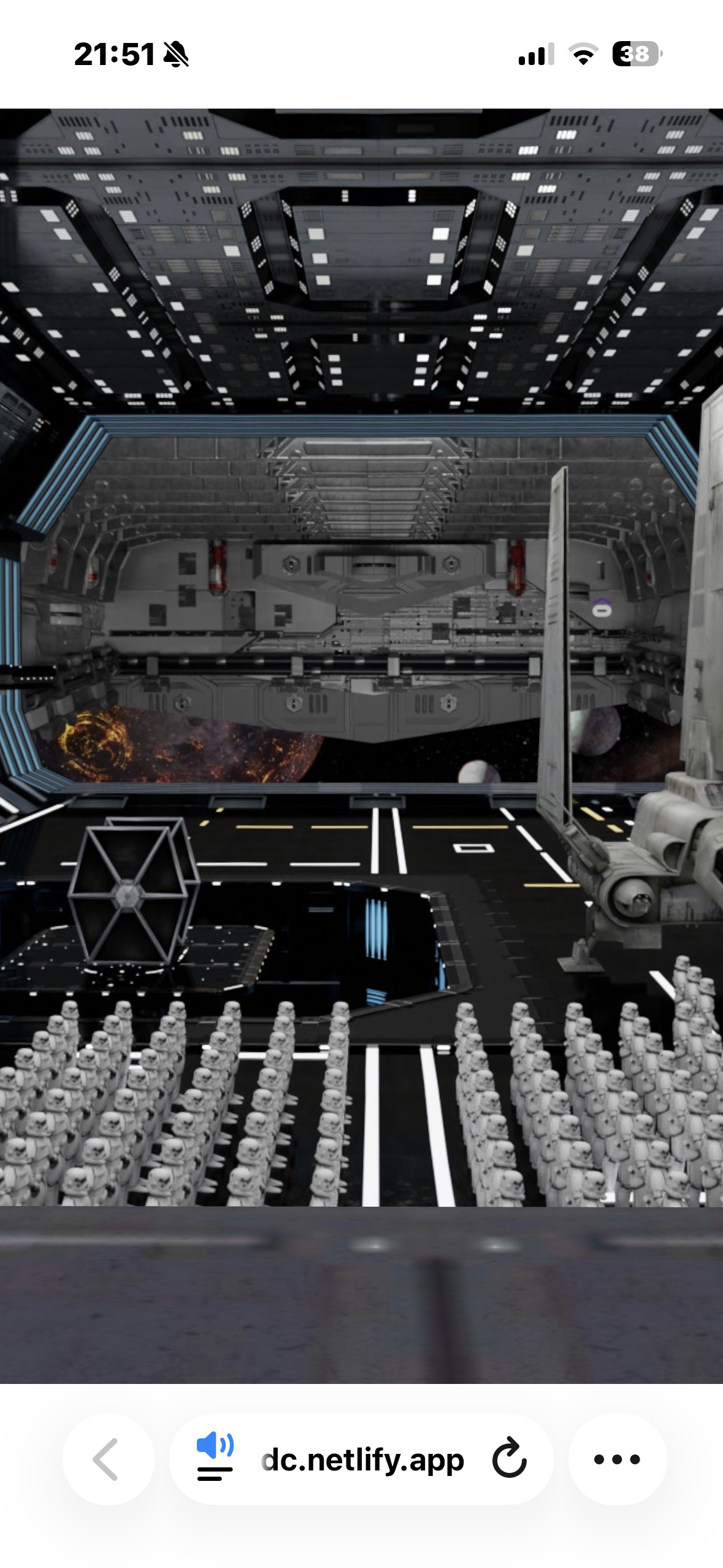SakuraXR — Imperial Star Destroyer scene, mobile