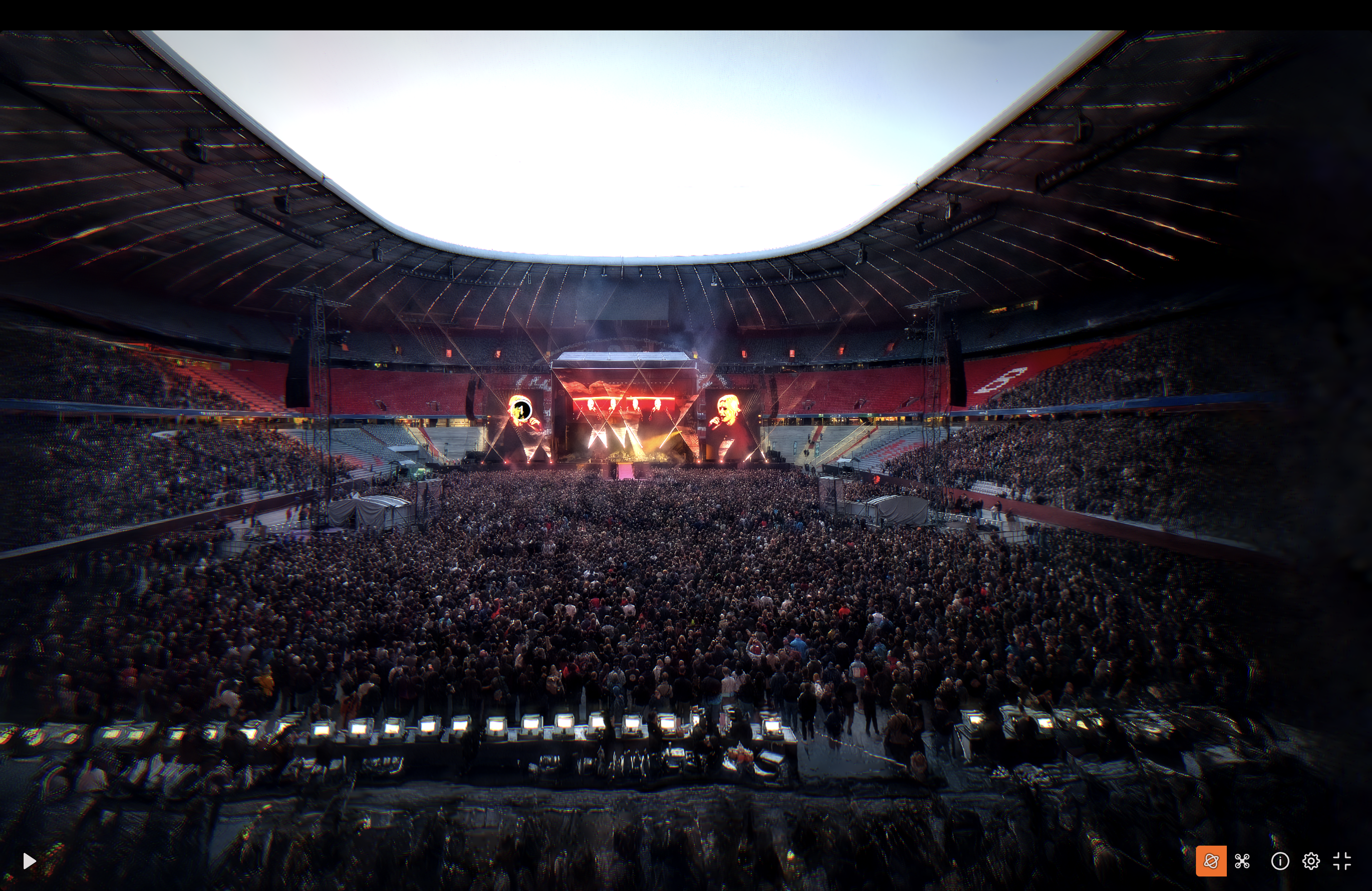 Linkin Park World Tour 2026, Allianz Arena Munich — Gaussian Splat captured with ML Sharp, viewed in SuperSplat