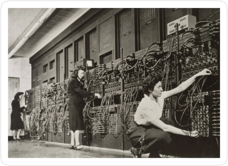Women working on the ENIAC, 1946